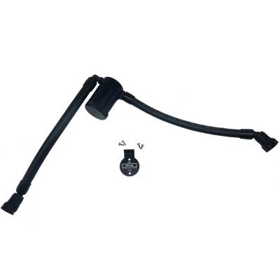 J&L Oil Separator Co - J&L Oil Separator 3.0 Driver Side Mounted Oil Separator-Black; 3033D-B