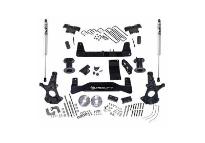 Superlift - Superlift 6.5" Suspension Lift Kit-Fox Shocks , Silverado/Sierra 1500 4WD; K160F