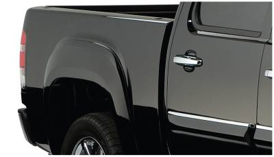 Bushwacker - Bushwacker OE Style Rear Fender Flares-Black, GMC Sierra; 40082-02