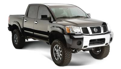 Bushwacker - Bushwacker Pocket Style Front/Rear Fender Flares-Black, for Titan; 70907-02