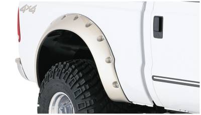 Bushwacker - Bushwacker Cut-Out Style Rear Fender Flares-Black, Super Duty; 20046-02