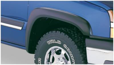 Bushwacker - Bushwacker Extend-a-Fender Front/Rear Fender Flares-Black, S10/Blazer; 41907-11