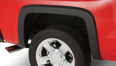 Bushwacker - Bushwacker OE Style Rear Fender Flares-Black, Silverado; 40088-02