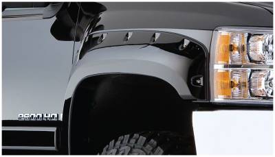 Bushwacker - Bushwacker Pocket Style Front Fender Flares-Black, Silverado; 40087-02