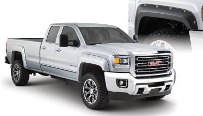 Bushwacker - Bushwacker Pocket Style Front/Rear Fender Flares-Black, GMC Sierra; 40967-02