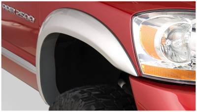 Bushwacker - Bushwacker Extend-a-Fender Front Fender Flares-Black, for Dodge Ram; 50013-02