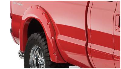 Bushwacker - Bushwacker Pocket Style Rear Fender Flares-Black, Super Duty; 20050-02