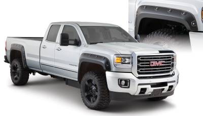 Bushwacker - Bushwacker Boss Pocket Style Fender Flares-Black, GMC Sierra; 40968-02