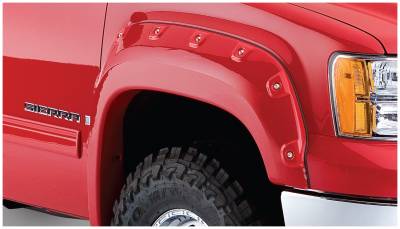 Bushwacker - Bushwacker Cut-Out Style Front Fender Flares-Black, GMC Sierra; 40105-02