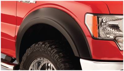 Bushwacker - Bushwacker Extend-a-Fender Front Fender Flares-Black, Ford F-150; 20069-02