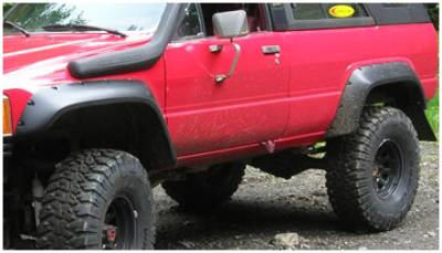 Bushwacker - Bushwacker Cut-Out Style Rear Fender Flares-Black, for 4Runner; 31022-11