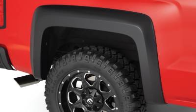 Bushwacker - Bushwacker Extend-a-Fender Rear Fender Flares-Black, Silverado; 40066-02