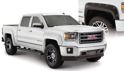 Bushwacker - Bushwacker Boss Pocket Style Fender Flares-Black, GMC Sierra; 40958-02