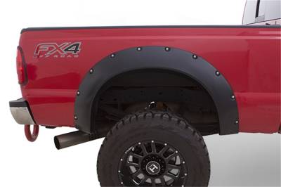 Bushwacker - Bushwacker Cut-Out Style Rear Fender Flares-Black, Ford Bronco; 20005-07