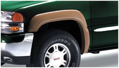 Bushwacker - Bushwacker Extend-a-Fender Front Fender Flares-Black, Silverado; 40031-02