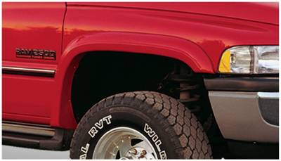 Bushwacker - Bushwacker Extend-a-Fender Front Fender Flares-Black, for Dodge Ram; 50009-11