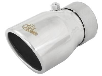 aFe Power - aFe Power 2.5" IN/3.5" OUT Bolt-On Polished Stainless Exhaust Tip; 49T25354-P06