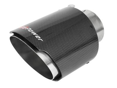 aFe Power - aFe Power 2.5" IN/4.5" OUT Bolt-On Carbon Fiber Exhaust Tip; 49T25454-C07