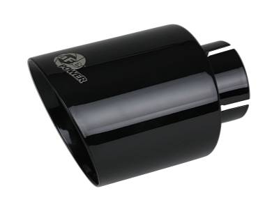 aFe Power - aFe Power 2.5" IN/4.5" OUT Bolt-On Matte Black SS Exhaust Tip; 49T25454-B071