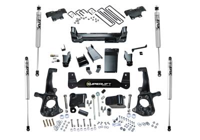 Superlift - Superlift 6" Suspension Lift Kit-Fox Shocks, Silverado/Sierra HD 4WD; K150F