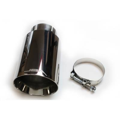 JBA Racing Headers - JBA Headers 2.5" IN/4.5" OUT Chromed Stainless Steel Exhaust Tip; 12-08282