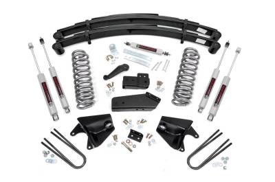 Rough Country Suspension Systems - Rough Country 4" Suspension Lift Kit, 80-96 Ford Bronco 4WD; 520B30