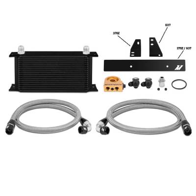 Mishimoto - Mishimoto MMOC-370Z-09TBK Oil Cooler Kit Thermostatic Incl Mounting Hardware