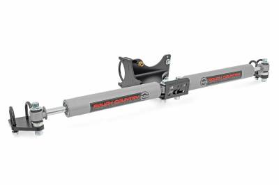 Rough Country Suspension Systems - Rough Country N3 Dual Steering Stabilizer 2"-8" Lift, Super Duty 4WD; 8749130