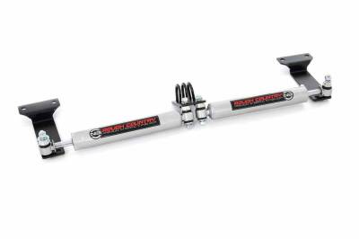 Rough Country Suspension Systems - Rough Country N3 Dual Steering Stabilizer 2"-8" Lift, Super Duty 4WD; 8749030