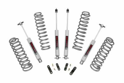 Rough Country Suspension Systems - Rough Country 2.5" Suspension Lift Kit, for 07-18 Wrangler JK 4dr 4WD; 67930