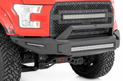 Rough Country Suspension Systems - Rough Country High Clearance Front Bumper-Black, 15-17 Ford F-150; 10950A