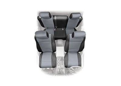 Smittybilt - Smittybilt 471522 Neoprene Seat Cover Set-Black/Charcoal