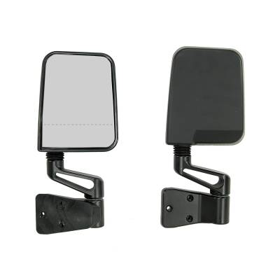 Rugged Ridge - Rugged Ridge 11017.01 Door Mirror Kit Dual Focus Black for Jeep Wrangler