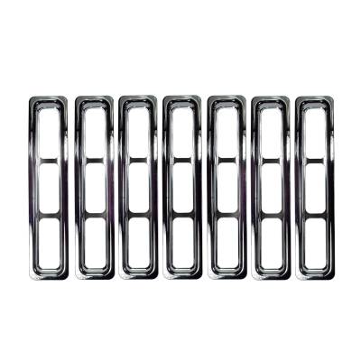 Rugged Ridge - Rugged Ridge 11306.02 Grille Inserts Chrome