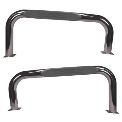 Rugged Ridge - Rugged Ridge 11522.02 Nerf Bars Stainless Steel for Jeep CJ