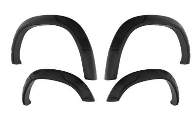 Bushwacker - Bushwacker DRT Style Front/Rear Fender Flares-Black, for Dodge Ram; 50938-02