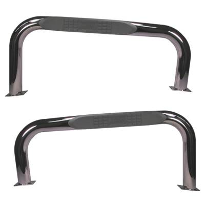 Rugged Ridge - Rugged Ridge 11522.03 Nerf Bars Stainless Steel for Jeep CJ