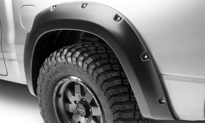 Bushwacker - Bushwacker Pocket Style Rear Fender Flares-Black, for Dodge Ram; 50054-02