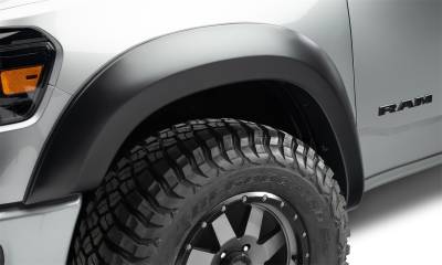 Bushwacker - Bushwacker Extend-a-Fender Front Fender Flares-Black, for Dodge Ram; 50055-02