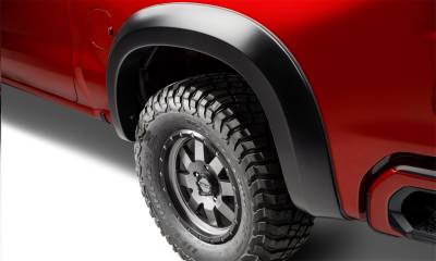 Bushwacker - Bushwacker Extend-a-Fender Rear Fender Flares-Black, Silverado; 40152-02