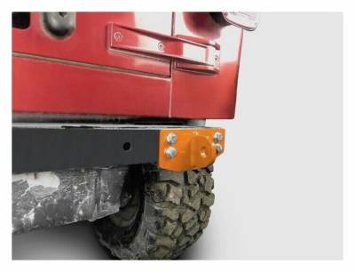 Steinjager - Steinjager Rear Bumper D-Ring Mounts-Orange, for Wrangler TJ; J0049114