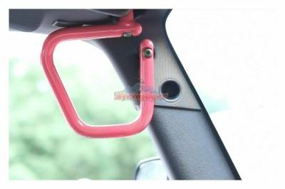 Steinjager - Steinjager Front Rigid Style Grab Handles-Pinky, for Jeep JK; J0041245