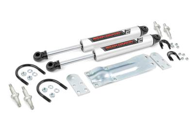 Rough Country Suspension Systems - Rough Country V2 Dual Steering Stabilizer 0-6" Lift, 69-91 GM Truck; 8735670