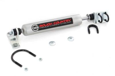 Rough Country Suspension Systems - Rough Country N3 Single Steering Stabilizer 0-4" Lift for 59-86 Jeep CJ; 8734530