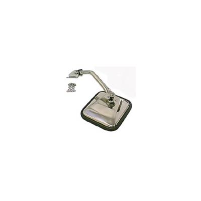 Rugged Ridge - Rugged Ridge 11005.03 Mirror Head & Arm Stainless Steel Left Side