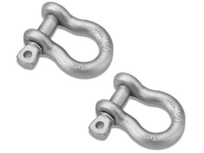 Bestop - Bestop 42921-00 Highrock 4x4 Shackles/D-Rings pair Gray