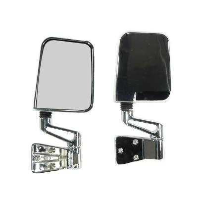 Rugged Ridge - Rugged Ridge 11010.04 Door Mirror Kit Chrome for Jeep Wrangler