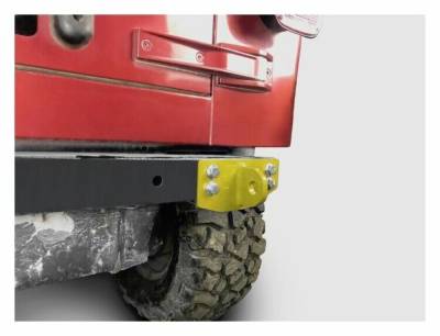 Steinjager - Steinjager Rear Bumper D-Ring Mounts-Lemon Peel, for Wrangler TJ; J0049118