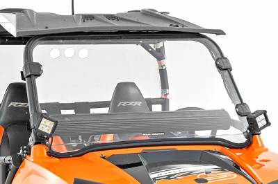 Rough Country Suspension Systems - Rough Country Front UTV Full Windshield, for Polaris RZR 800; 98111410