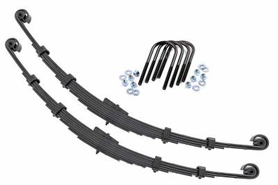 Rough Country Suspension Systems - Rough Country Rear Leaf Spring Kit fits 2.5" Lift, for 55-75 Jeep CJ5; 8006Kit